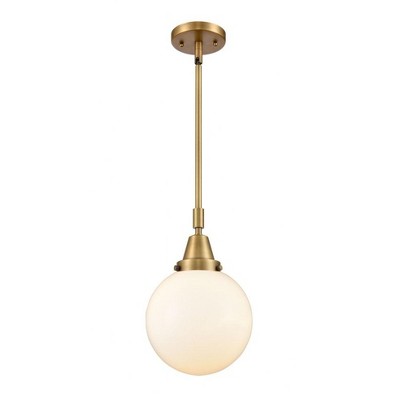 Beacon - 1 Light Stem Hung Mini Pendant In Industrial Style-12.63 Inches Tall and 8 Inches Wide
