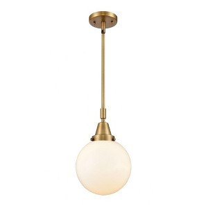 Beacon - 1 Light Stem Hung Mini Pendant In Industrial Style-12.63 Inches Tall and 8 Inches Wide - 1 of 1