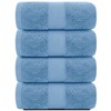 White Classic Luxury 100% Cotton Bath Towels Set of 4 - 27x54" - 2 of 4