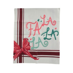 Unique Bargains Dining Chair Slipcovers Linen Beige Red 22.83"x19.29" 1 Pc - 1 of 4