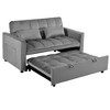 NicBex 3-in-1 Sofa Bed with Adjustable Backrest,Pull-Out Couch Bed with Pockets,Convertible Loveseat with Pillows,Sleeper Sofa for Living Room - 2 of 4