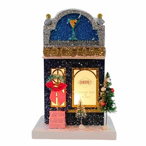 Cody Foster 11.0 Inch Cocktail Bar & Lounge Christmas Building , Christmas Decor Putz Building Vintage (1PC) - 1 of 4