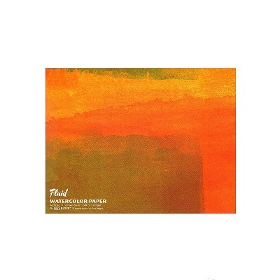 Global Art Fluid Cold Press Watercolor Paper 12 In. X 16 In. Block (881216)
