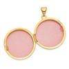 Black Bow Jewelry 14k Yellow Gold 20mm Round Polished Domed Locket - 4 of 4