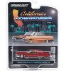 1973 Cadillac Coupe deVille Lowrider Custom Maroon "California Lowriders" Series 3 1/64 Diecast Model Car by Greenlight - 3 of 3
