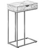 Vynxaria C-Shaped Accent Table with Storage Drawer ¨C Modern Side Table for Living Room & Bedroom - 4 of 4