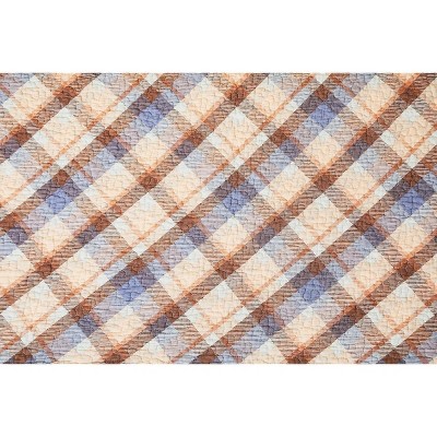 Oakley Lodge Brown Cotton Reversible Full Quilt Set