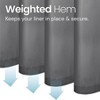 LiBa Premium Cloth Fabric Shower Curtain - Heavy Duty, Water Repellent, Hotel Style Soft Liner, Easy Clean and Machine Washable - 3 of 4