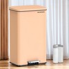 Kitchen Trash Can, 10.5 Gallon (40 L) Garbage Can, Large Step Trash Bin with Lid, Stainless Steel, Soft Close, 15 Trash Bags Included - 2 of 3