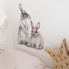 Two Cute Rabbits Children's Room Wall Stickers - Removable, Colorful, PVC, Animal Themed, Home Decoration - 3 of 4