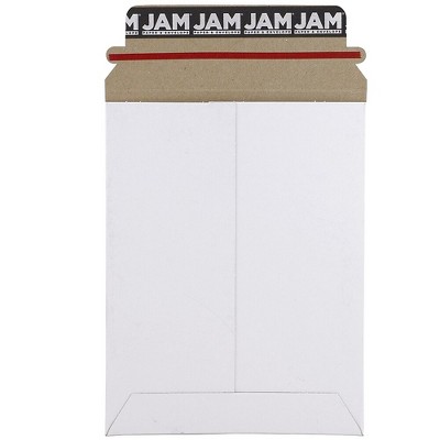 JAM Paper Stay-Flat Photo Mailer Stiff Envelopes w/Self-Adhesive Closure 6 x 8 1PSWB