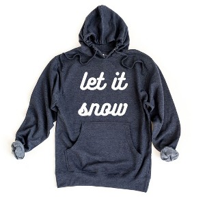 Simply Sage Market Women's Graphic Hoodie Let It Snow Bold Cursive - 1 of 3