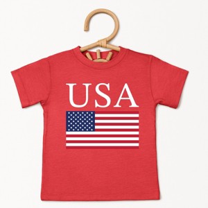 The Juniper Shop USA Flag Solid Toddler Short Sleeve Tee - 1 of 4