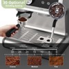 Orieon 20 Bar Espresso Machine with Grinder, Professional Coffee Maker with Milk Frother Steam Wand and 95 oz Water Tank. - 3 of 4