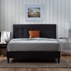 Tara Upholstered Platform Bed Frame with Square Tufted Headboard - Brookside Home - 2 of 4