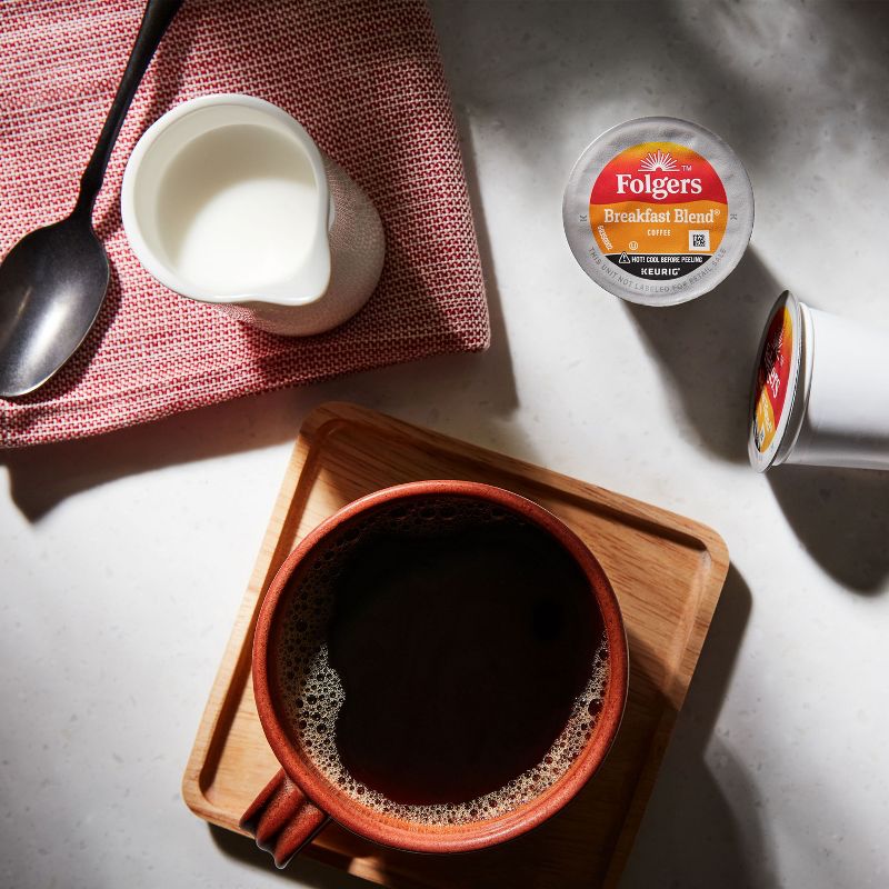 Folgers Breakfast Blend Coffee Medium Roast Keurig K-Cup - 22ct, 4 of 14