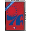 Trends International NBA Philadelphia 76ers - Logo 25 Framed Wall Poster Prints - 3 of 4