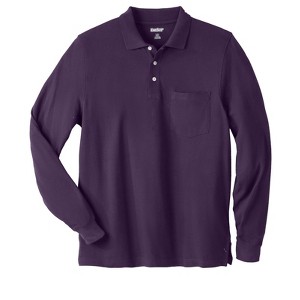 KingSize Banded Bottom Pocket Shrink-Less Cotton Polo Shirt - 1 of 4