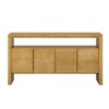 Bella Depot 60" 4-Door Sideboard, Modern Large Capacity Minimalist Solid Woodwith Open Shelf - 4 of 4