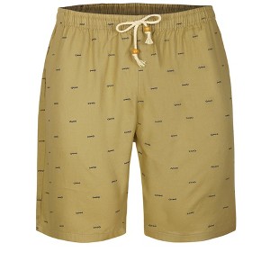 Lars Amadeus Men's Summer Swim Elastic Waistband Drawstring Pockets Patterned Beach Board Shorts - 1 of 4