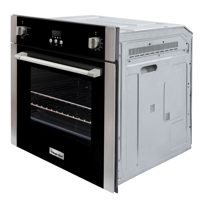 Magic Chef MCSWOE24S 2.2 Cubic Foot Built In Programmable Wall Convection Oven, Stainless Steel, 1 of 7
