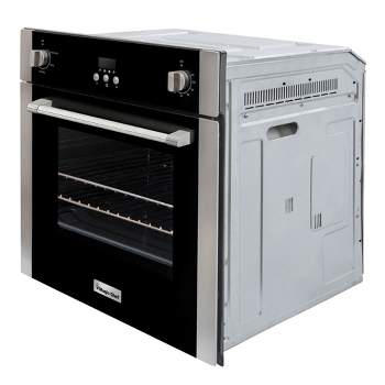 Magic Chef MCSWOE24S 2.2 Cubic Foot Built In Programmable Wall Convection Oven, Stainless Steel