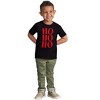 Christmas Santa Saying Ho Ho Ho Toddler Baby Graphic T Shirt Brisco Brands - 3 of 4