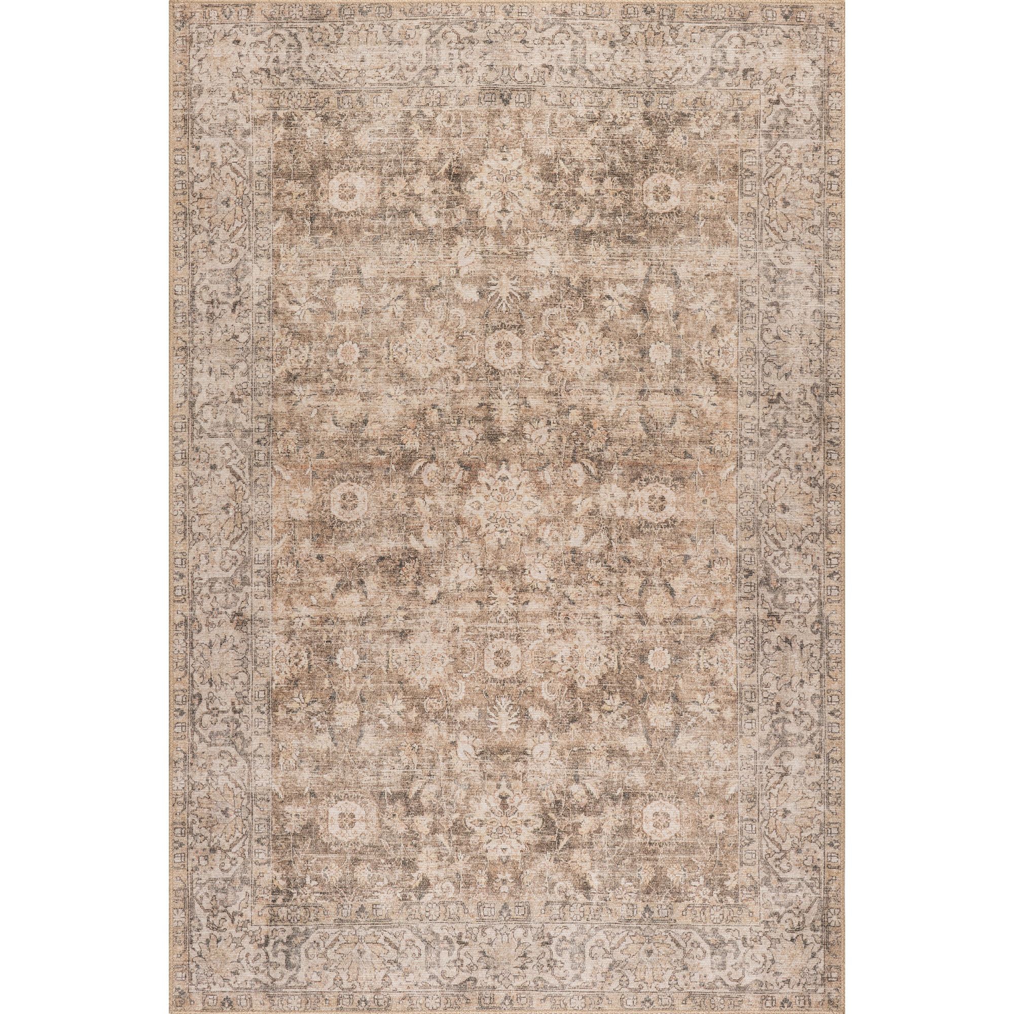 Nuloom Hillstone Collection Elinda Traditional Vintage Medallion Area Rug, 9' x 12', Beige