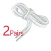 Elerevyo Reflective Oval Half Round Colorful Shiny Shoe Laces for Sneakers Basketball Shoes 2 Pairs - 3 of 4