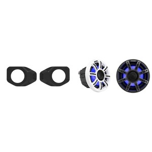 Kicker 51MSC65 6.5" Premium Marine LED Speakers and Overhead 6.5in adapters Compatible with Jeep JL & JT 2018-2023 - 1 of 4