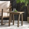 Slatted Outdoor Accent Table, Coastal Style Patio End Table for Outside Use, Outdoor Side Table -Christopher Knight Home - 2 of 4