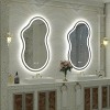 Apmir Super Bright 192 LEDs/m LED Lighted Anti-Fog Tempered Glass Irregular Bathroom/Vanity Mirror with ETL & 3-Year Warranty - 3 of 4