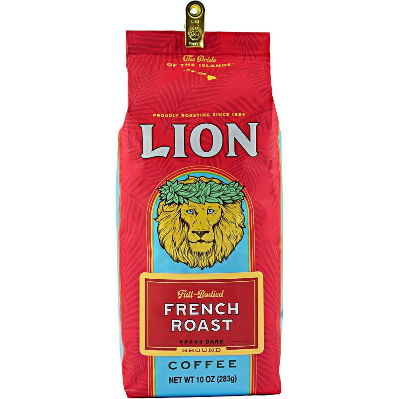 Lion Coffee Lion French Dark Roast Ground Coffee - 10oz, 3 of 5