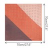 INSPIRE CHIC Women Contrast Color Retro Printed Square Satin Bandanas Neck Scarves 1Pc - 3 of 4