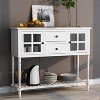 Bella Depot 42''W Sideboard Console Table with Bottom Shelf - 3 of 4