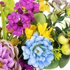 Northlight Eucalyptus, Peony and Zinnia Floral Spring Wreath - 24" - 4 of 4
