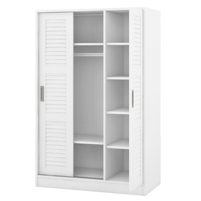 NicBex 66.90"H Armoire Wardrobe Closet Storage Cabinet with 3 Doors & Internal Shelves for Bedroom