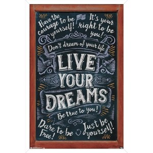 Trends International Live Your Dreams Framed Wall Poster Prints - 1 of 4