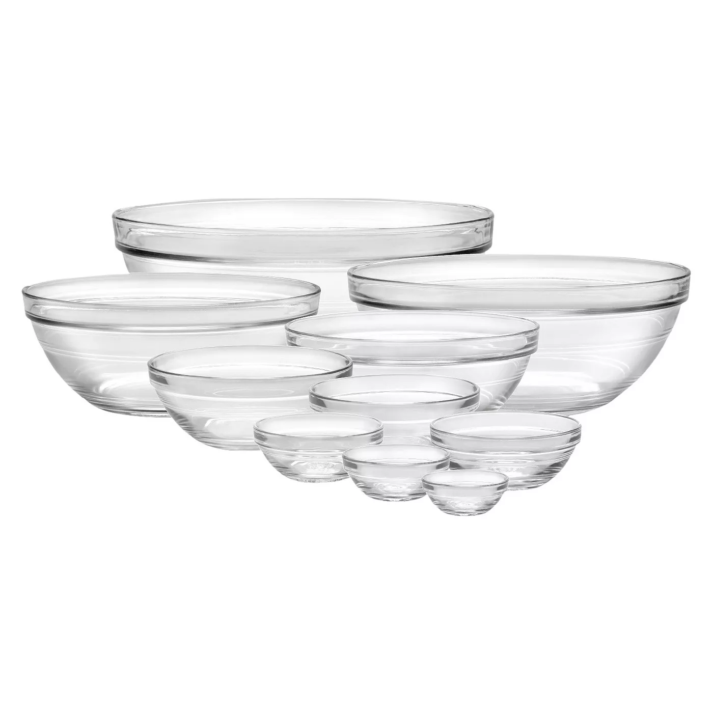 Duralex 10pc Glass Stackable Bowls - Clear - image 1 of 1