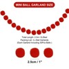 Unique Bargains Party Decorative Polyester Yarn Pom Pom Ball Garlands 3 Pcs - 2 of 4