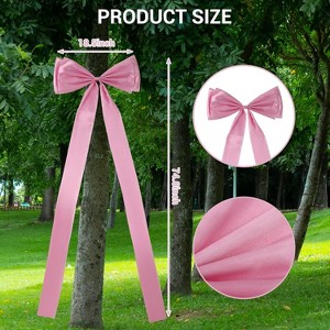 Elegant Large Satin Bow Decor, Oversized Satin Bow for Wall, Door, Party, Wedding, Bedroom, Special Occasions Decor and Home Enhancements - 1 of 4