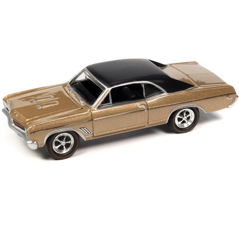 1967 Buick GS 400 Gold Mist Metallic w/Matt Black Top Limited Edition to 2524 pieces 1/64 Diecast Model Car by Johnny Lightning, 2 of 4