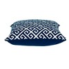 Parkland Collection,Transitional Greek Key Blue Square 20" X 20" Pillow - 3 of 4