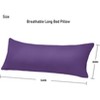 LISM 20"x 54" Breathable Full Body Pillow Insert with Cover,Soft Bed Pillow for Sleeping - 2 of 4