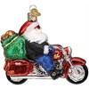 Old World Christmas Blown Glass Ornament for Christmas Tree, Biker Santa - 2 of 4