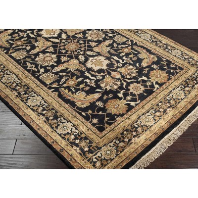 Hauteloom Rectangle Area Rug  Black