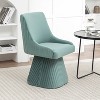 SEYNAR Modern Velvet 360 Degree Swivel Armless Dining chair Set of 6 - 2 of 4