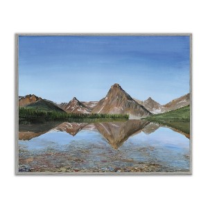 Stupell Industries Alpine Reflection Peaks Framed Giclee Art - 1 of 4