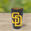 MLB San Diego Padres 16oz Silipint Drinkware: Silicone Pint Glass - 3 of 3