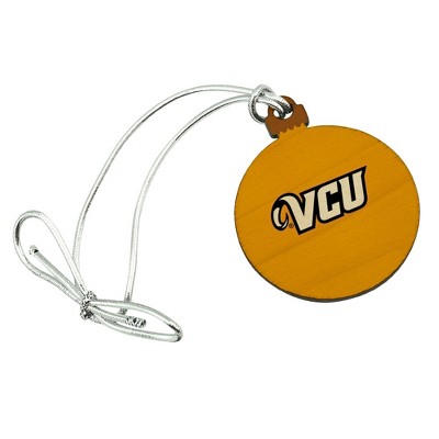 Virginia Commonwealth University Rams Logo Mini Small Tiny Wood Christmas Tree Holiday Ornament